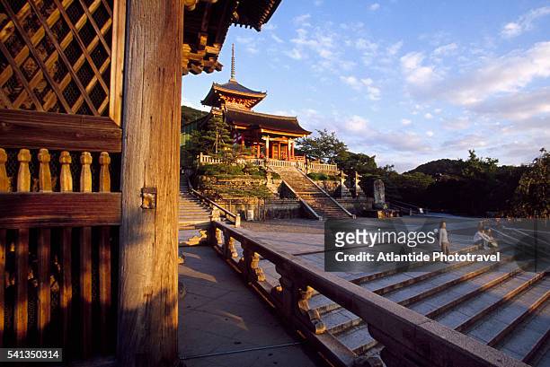 kiyomizu-dera temple, a unesco world heritage site - kiyomizu temple stock pictures, royalty-free photos & images