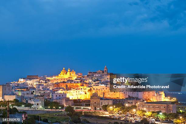 ostuni, the white town - brindisi stock pictures, royalty-free photos & images