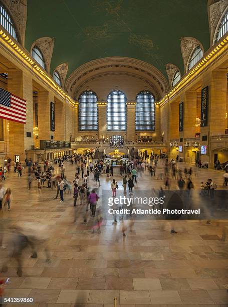 grand central railway station - grand central station manhattan stock pictures, royalty-free photos & images