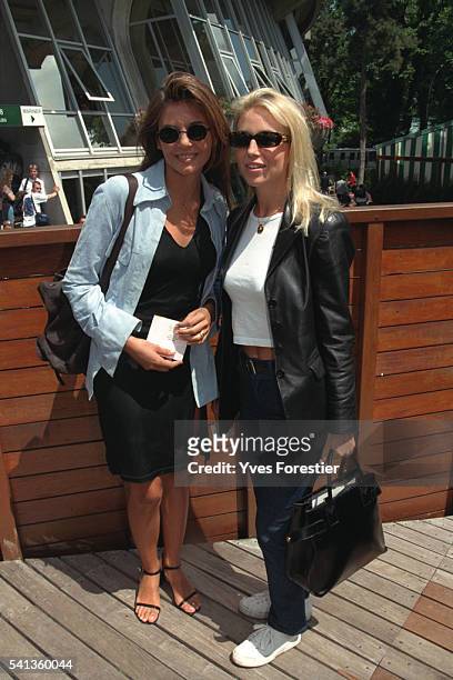 French TV presenter Veronika Loubry and French TV actress Cachou.