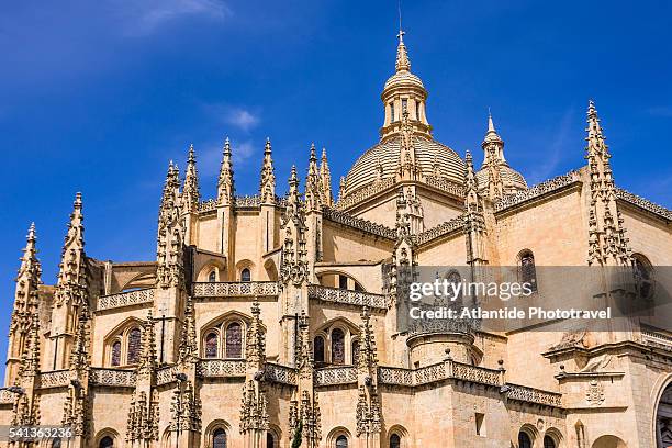 detail of the cathedral - castille et leon photos et images de collection