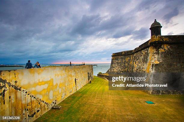 el morro fort in san juan - san juan imagens e fotografias de stock