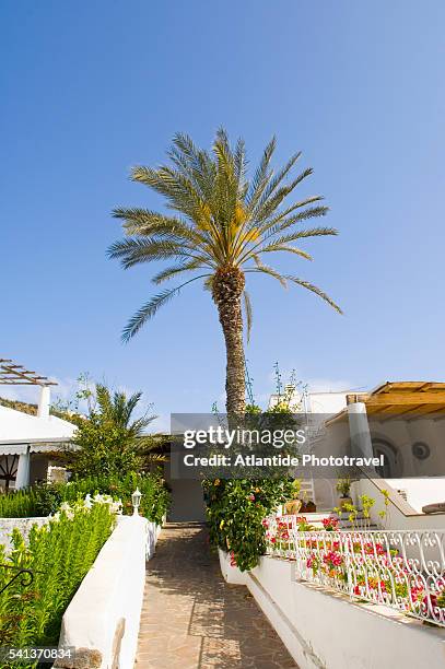 traditional whitewashed house in village - aeolian islands stock pictures, royalty-free photos & images