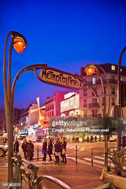 people standing in pigalle in paris - the place pigalle in paris stock pictures, royalty-free photos & images