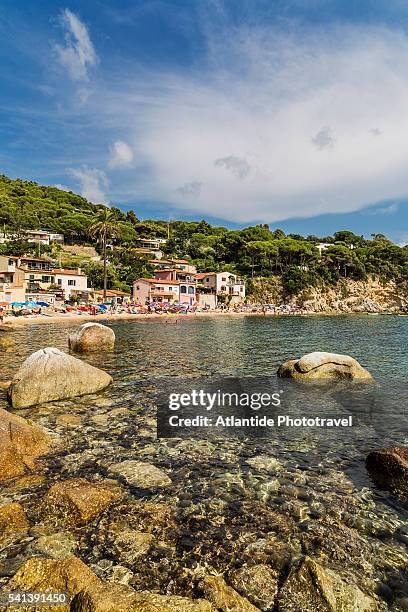 elba island - forno, the village and the beach - portoferraio stock pictures, royalty-free photos & images