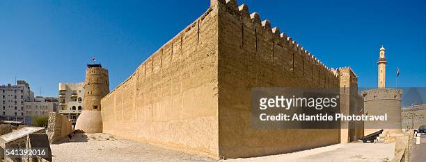 al fahedi fort at the dubai museum - al fahidi fort stock-fotos und bilder