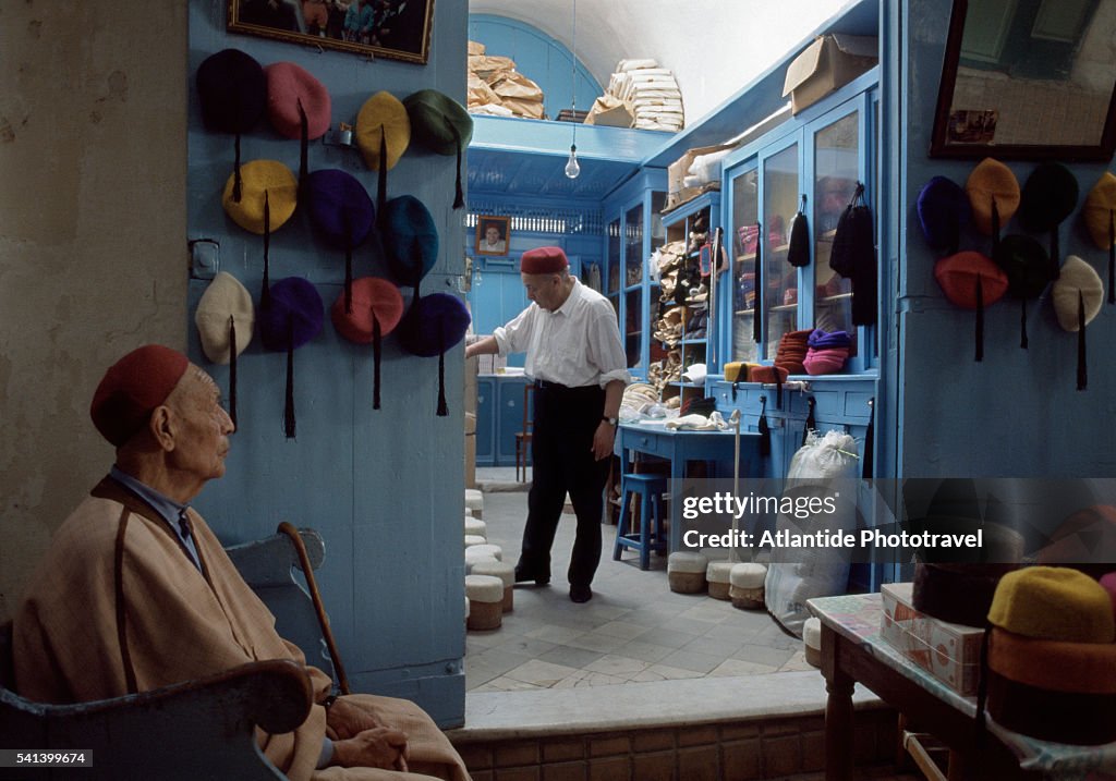 Medina, view of Souk Chechia