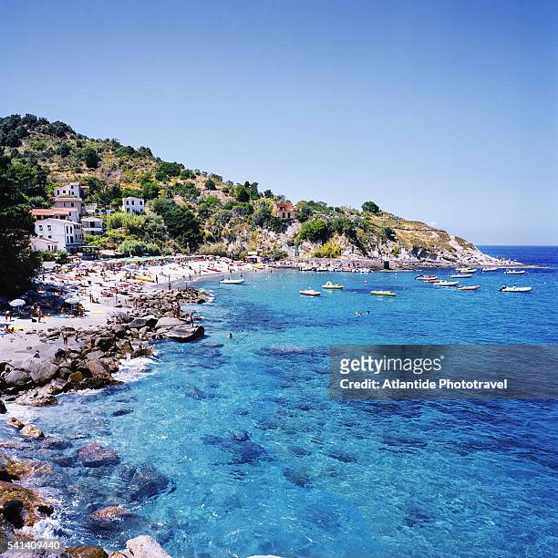 bay and beach at sant'andrea - livorno stock pictures, royalty-free photos & images