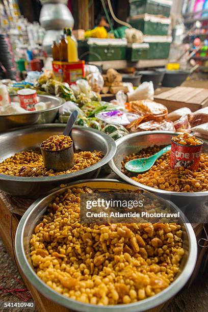 mingala market - myanmar food stock pictures, royalty-free photos & images