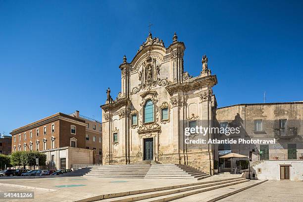 view of the chiesa (church) di san francesco di assisi - região da basilicata imagens e fotografias de stock