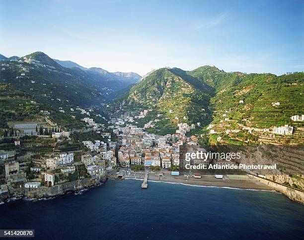 minori on amalfi coast - minori stock pictures, royalty-free photos & images