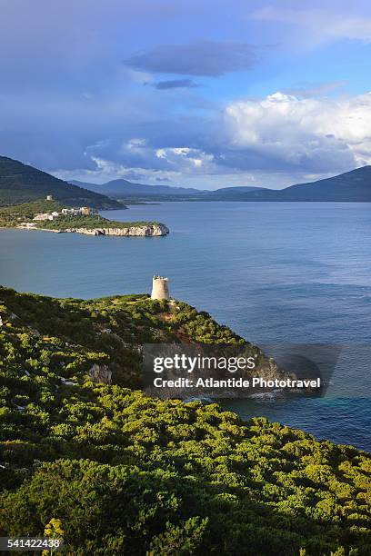 capo caccia - alghero stock pictures, royalty-free photos & images