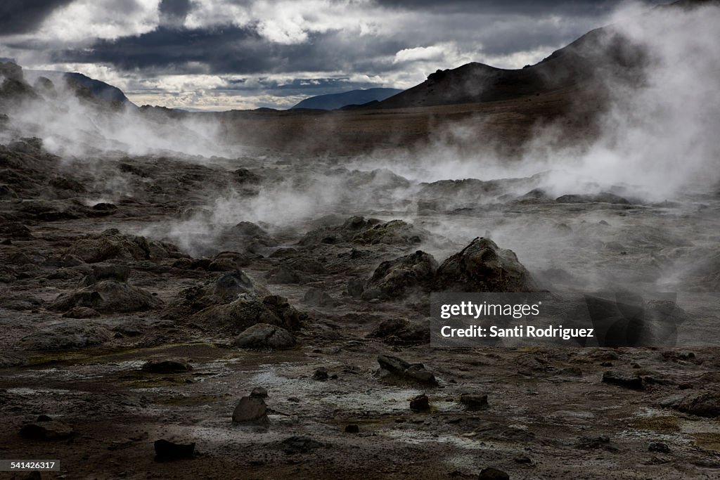 Volcanic earth in Iceland