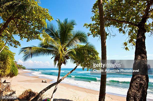 nicoya peninsula - tambor. ocean view - costa rica beach stock pictures, royalty-free photos & images