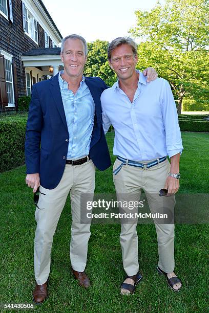 Sean Patrick Maloney and Randy Florke attend The Sixteenth Annual Midsummer Night Drinks Benefiting God's Love We Deliver at Private Residence on...