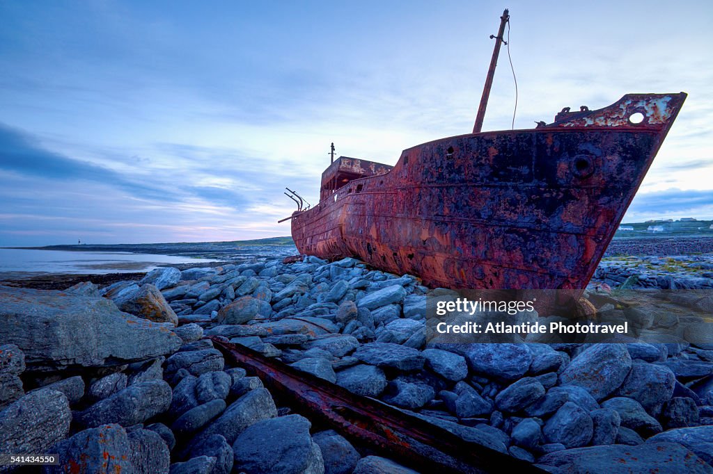 Wreck of the Plassey, Inisheer, County Galway