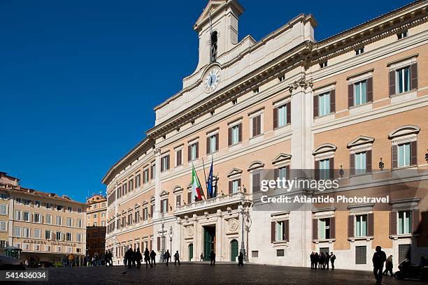 palazzo montecitorio - piazza di montecitorio stock pictures, royalty-free photos & images