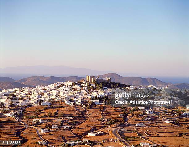 monastery of st. john the theologian on patmos - patmos stock pictures, royalty-free photos & images