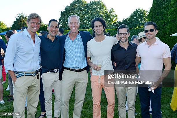 Randy Florke, Mario Palumbo, Sean Patrick Maloney, Michael Evans, Stefan Gargiulo and Brian Lutz attend The Sixteenth Annual Midsummer Night Drinks...