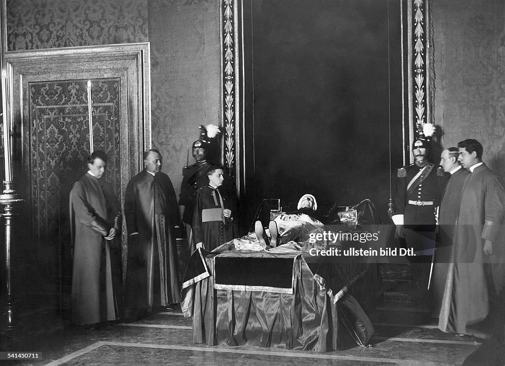Leo XIII. - Papst, Italien/ auf dem Totenbett