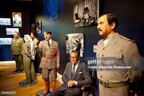 madame tussauds museum - hitler statue stock pictures, royalty-free photos & images