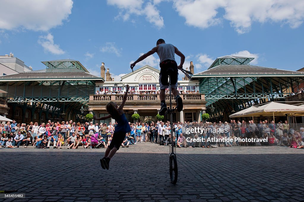Street performer in Covent Garden