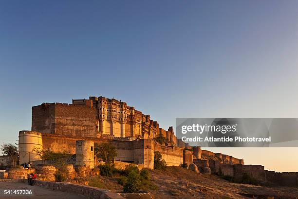 mehrangarh fort - meherangarh fort stock-fotos und bilder