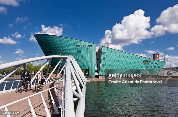 view of nemo (architect renzo piano) - nemo stock pictures, royalty-free photos & images