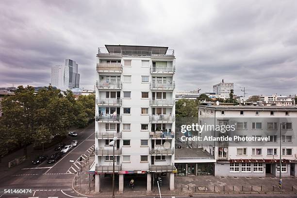 suburbs from the museum für moderne kunst (museum of modern art) - moderne stock pictures, royalty-free photos & images