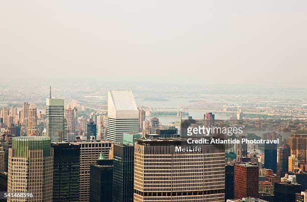 view from the empire state building - metlife building stock pictures, royalty-free photos & images
