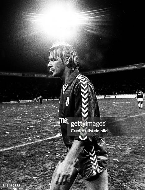 German soccer player Bernd Schuster, Club Real Madrid. 1989