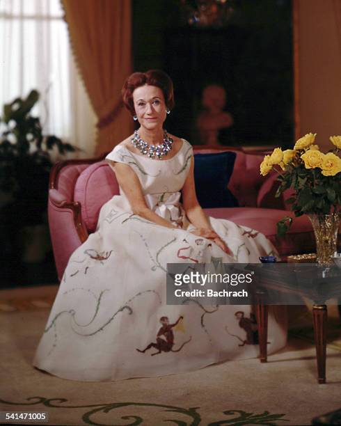 Portrait of the Wallis, Duchess of Windsor , mid 20th century.