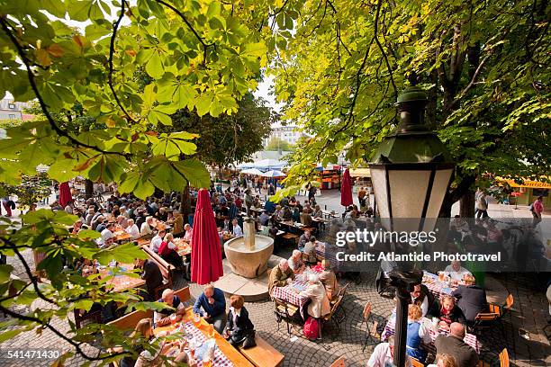 viktualien markt - viktualienmarkt stock pictures, royalty-free photos & images