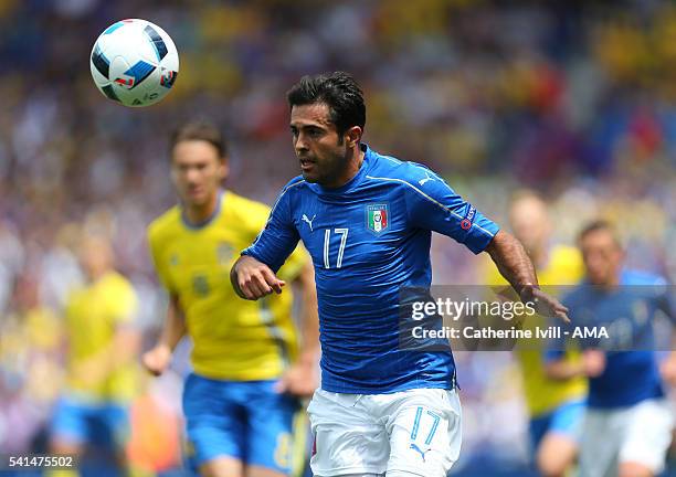 Eder of Italy during the UEFA EURO 2016 Group E match between Italy and Sweden at Stadium Municipal on June 17, 2016 in Toulouse, France.