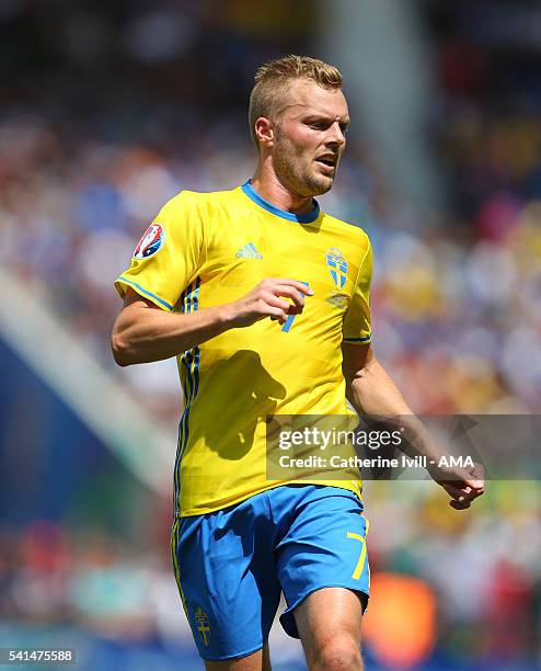 Sebastian Larsson of Sweden during the UEFA EURO 2016 Group E match between Italy and Sweden at Stadium Municipal on June 17, 2016 in Toulouse,...