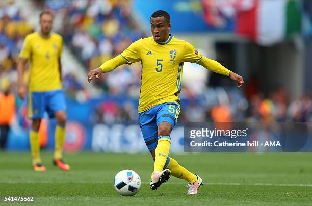 Martin Olsson of Sweden during the UEFA EURO 2016 Group E match between Italy and Sweden at Stadium Municipal on June 17, 2016 in Toulouse, France.