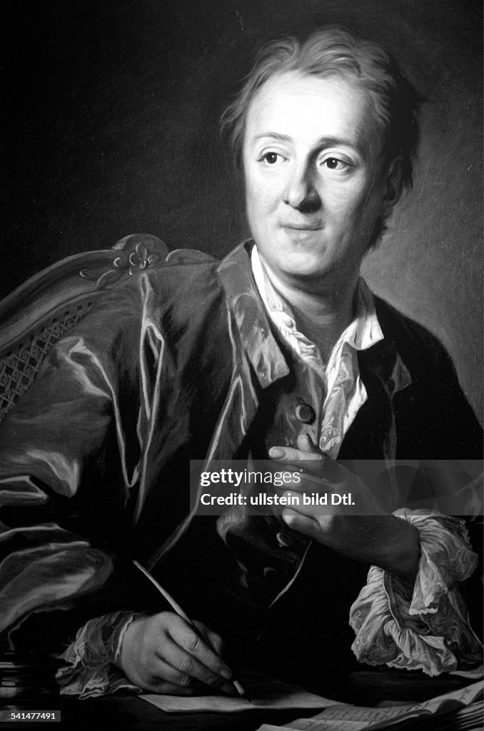 Denis Diderot Denis Diderot *05.10.1713-31.07.1784+ Writer, philosopher, France - portrait by van Loo - around 1767