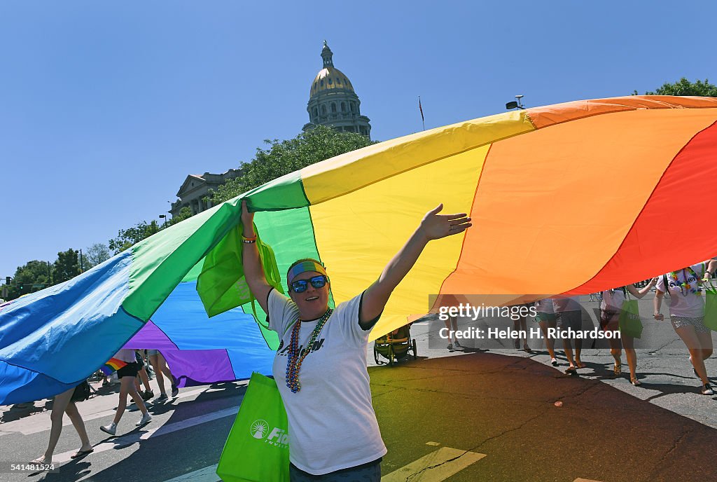 PrideFest parade in Denver, Colorado