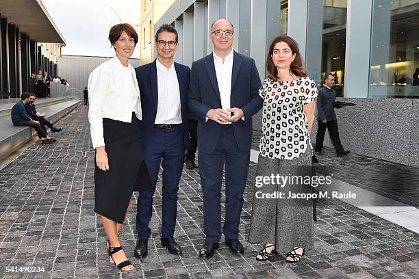 Kerry Olsen, Federico Marchetti, Andrea and Muni Guerra attend News  Photo - Getty Images