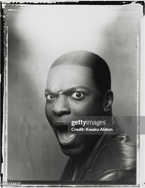 Comedian Chris Tucker with Mouth Open