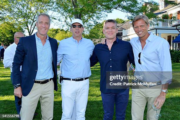 Sean Patrick Maloney, Guest, Bill Rudin and Randy Florke attend The Sixteenth Annual Midsummer Night Drinks Benefiting God's Love We Deliver at...