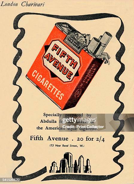 Fifth Avenue Cigarettes', 1946. From Punch, or the London Charivari. [Messrs. Bradbury, Agnew & Co., Limited, London, 1940] Artist: Unknown.