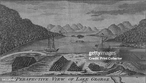 Perspective View of Lake George', 1759. Publisher, John Hinton Artist: Unknown.