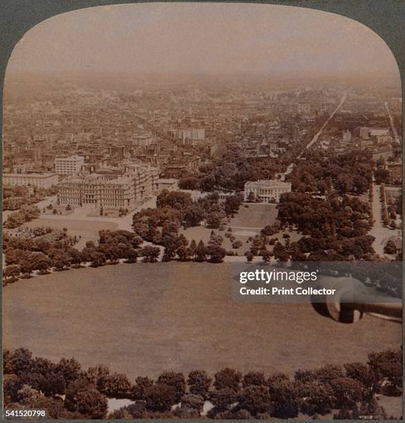 From Washington Monument , the White House, Treasury and State Department, Washington, U.S.A.', 1903. [Underwood & Underwood, New York, London,...