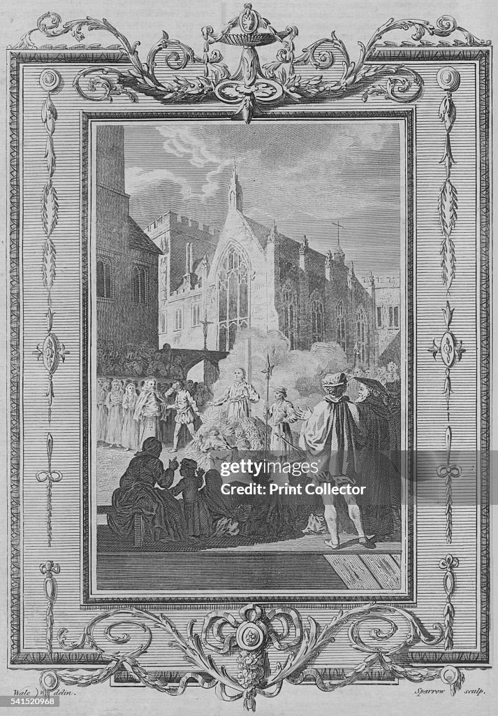 The Manner of Burning the Martyrs, during the Bloody Reign, of Queen Mary, 1783.