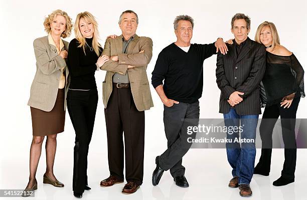 Blythe Danner, Teri Polo, Robert de Niro, Dustan Hoffman, Ben Stiller, and Barbra Streisand.