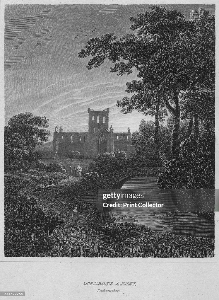 Melrose Abbey, Roxburghshire, 1814