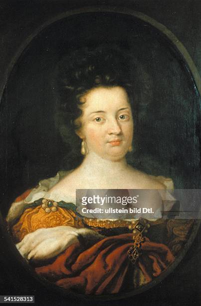 Germany / Prussia Queen Sophie Charlotte born Princess of Hanover wife of Frederick I of Prussia Portrait - around 1700