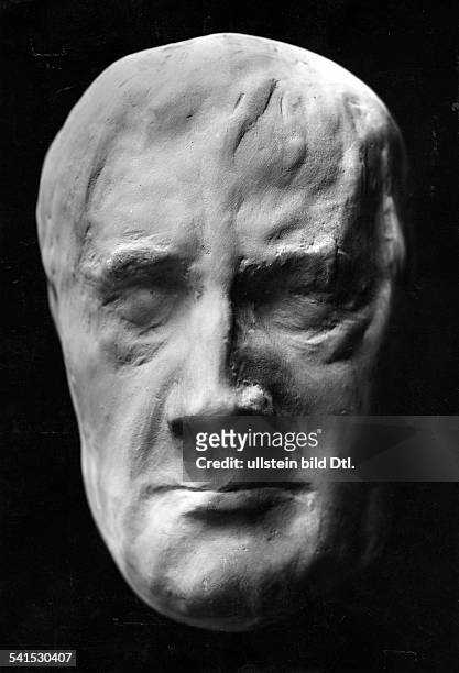 Hegel, Georg Wilhelm Friedrich *27.08.1770-14.11.1831+Philosoph, DTotenmaske, gefunden im Jahre 1925 von Wilfgang Grözinger