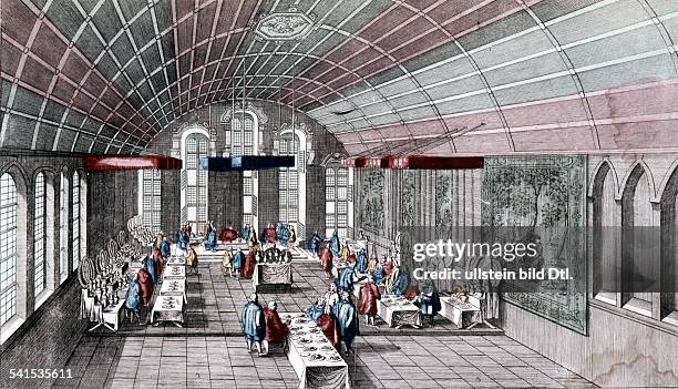 Francis I, Holy Roman Emperor Francis I *08.12.1708-18.08.1765+ Emperor of the Holy Roman Empire Emperor and Electors at a banquet in the Emperor's...